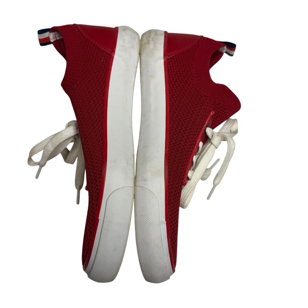 Tommy Hilfiger Gessie Sneaker Shoe Mesh Knit Slip On Women Red 7.5 - Picture 9 of 14